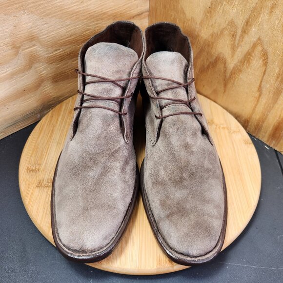 Born McNeil Distressed Taupe Suede Chukka Lace Up Boots - Picture 4 of 10